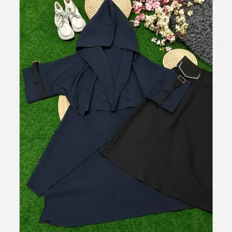 ست شنل و دامن پاییزه سوپرمازراتی گرم بالا فری سایز 38 تا 46
