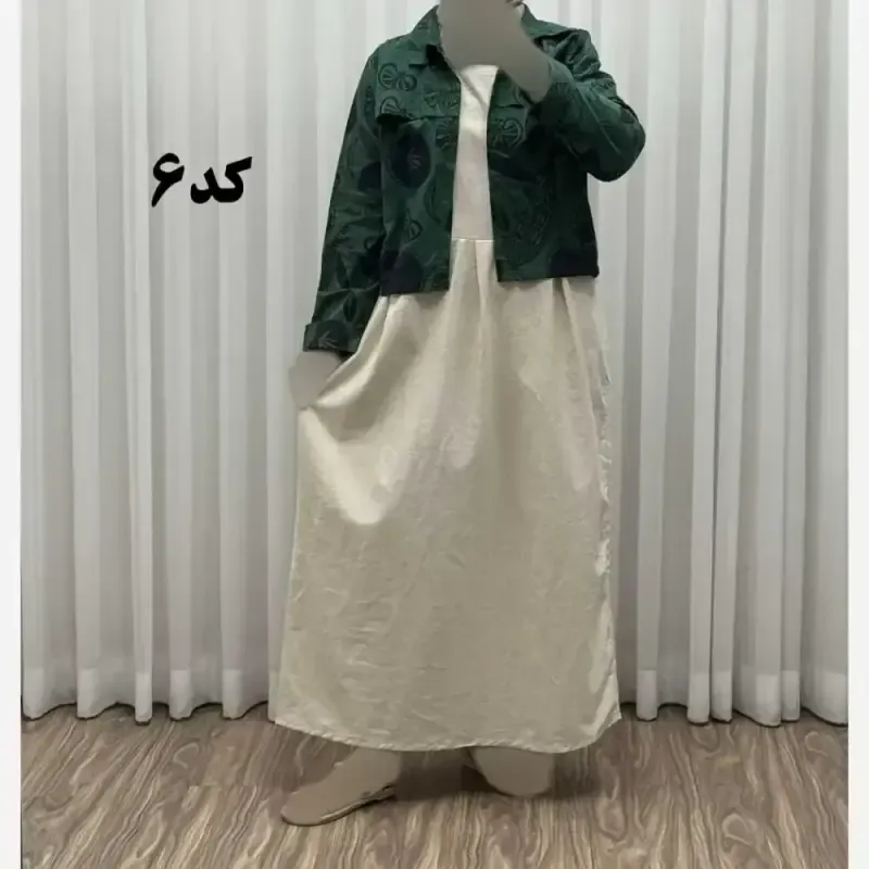 کت سارافون مدل یاپراق پاموق کد 1525 فری سایز لینن مناسب تا سایز 46 چهارفصل
